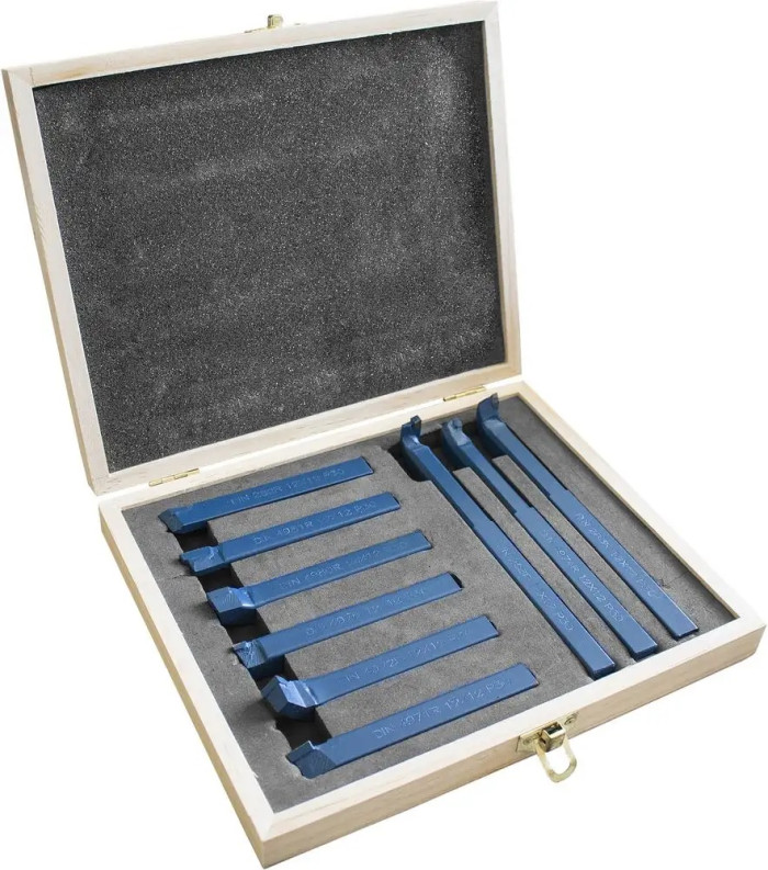 Outils de précision – tour à métaux – 9 pièces – 12 x 12 mm