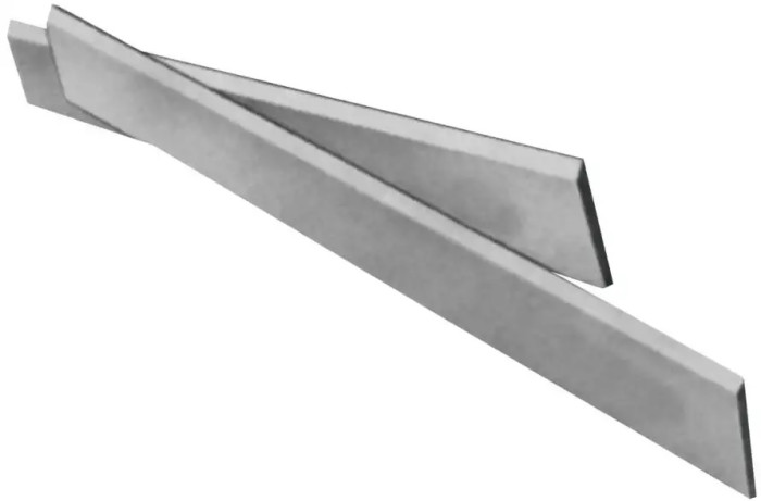 Lames de remplacement pour raboteuse dégauchisseuse G55056 – lot de 2