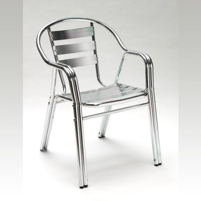 Chaise de jardin empilable en Alu « TWIN »