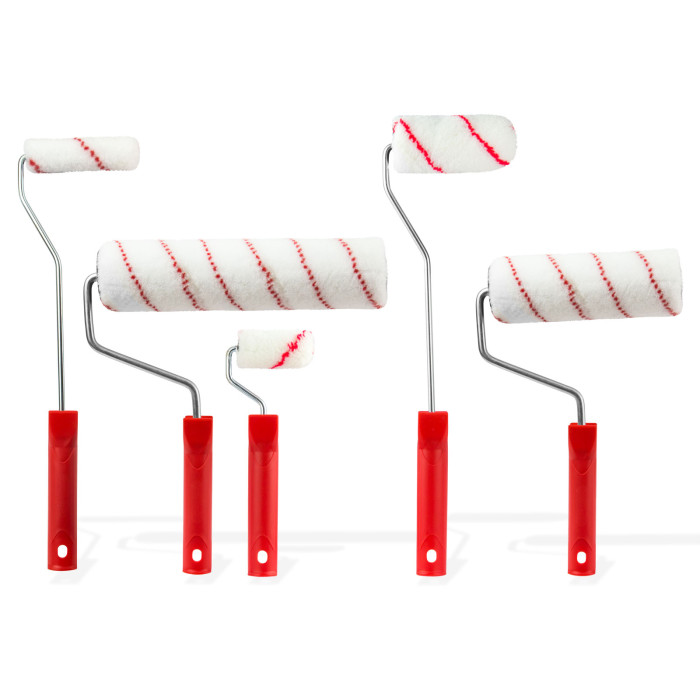 Rouleaux à peinture – 5 rouleaux + 5 supports