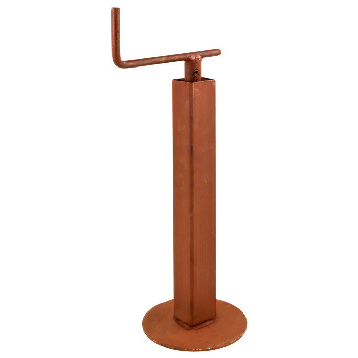 Béquille carrée pour remorque 50×50 mm – Charge 500 kg / Levée 175 mm