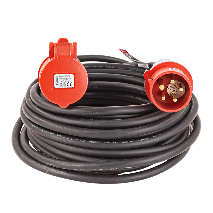 Rallonge électrique H07RNF – 15 m – 16A – 5 x 1,5 mm² – 380 V
