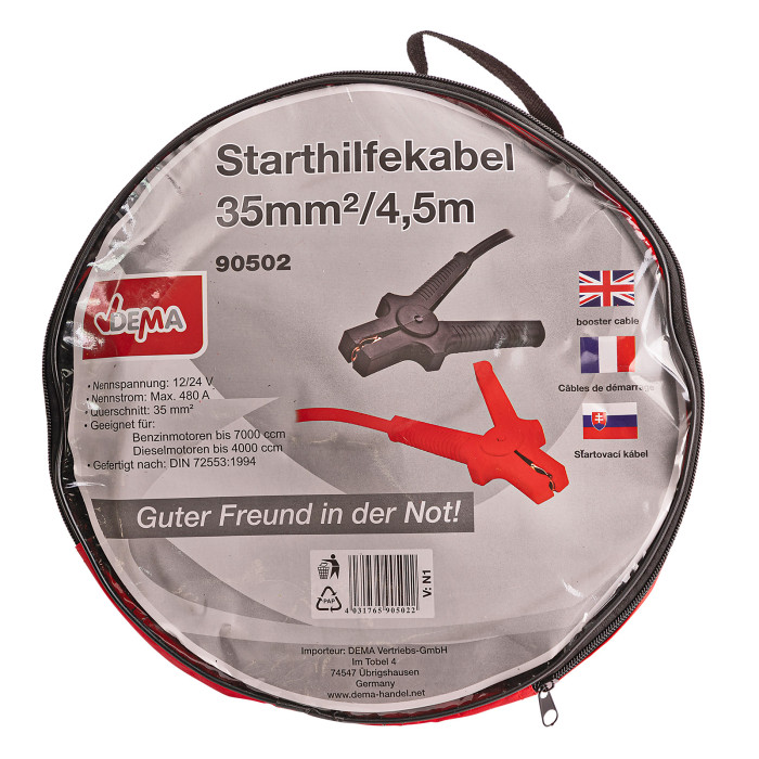 Câble de démarrage 35 mm² – 4,5 m – SHK 35/450 E