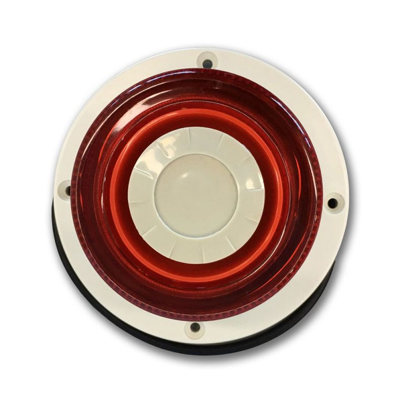 DEM-1077 Sirène intérieure en forme circulaire avec flash