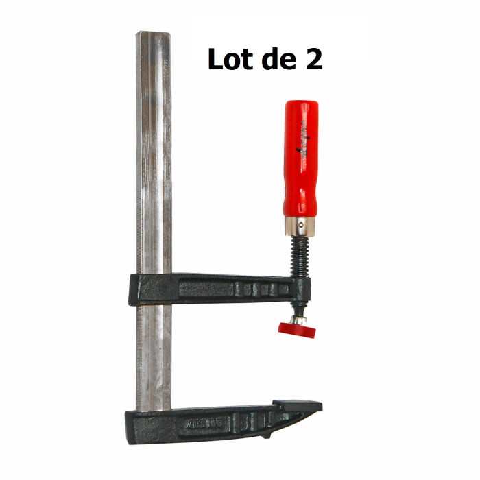 Pack – Serre-joints 140 x 300 mm – lot de 2