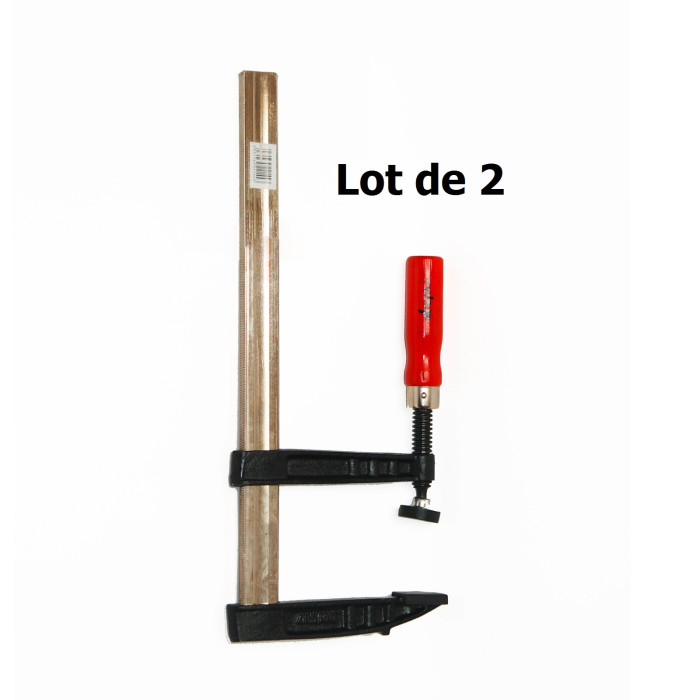 Pack – Serre-joints 140 x 400 mm – lot de 2