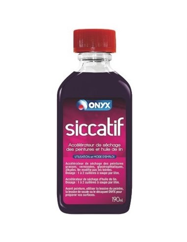 Siccatif sans plomb bouteille 190 ml – ONYX