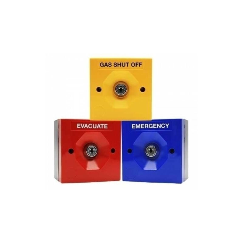 STI SS3 5020/ES IST. Bouton SS3 avec clé. Boîtier jaune