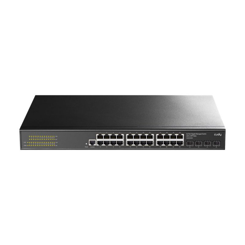 Cudy GS2024S2 16 ports Gigabit RJ45. 4 emplacements Gigabit SFP