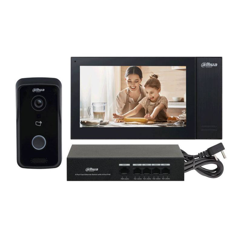 Dahua KTP02 Kit portier vidéo IP composé de: x1 poste de…