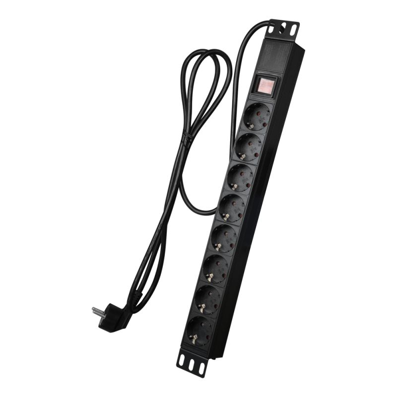 PDU-8P1U-SWITCH – Prise de courant multiple, Format rackable 1U, 8…