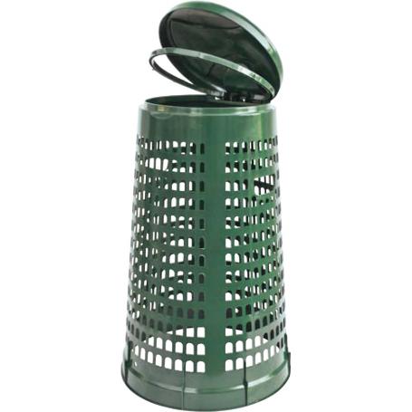 Poubelle TRESPOKE LT.110 D.CM.51-38 H.85 Verte