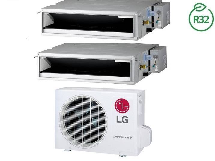 Climatiseur gainable LG Dual Split 9000+12000 BTU R-32 avec MU2R15 U13