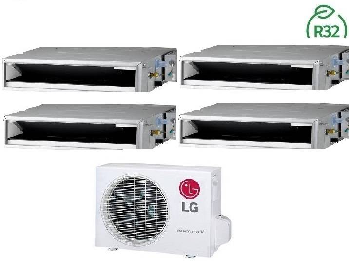 Climatiseur gainable LG Quad Split 9000+9000+9000+9000 BTU R-32 avec MU4R25.U22