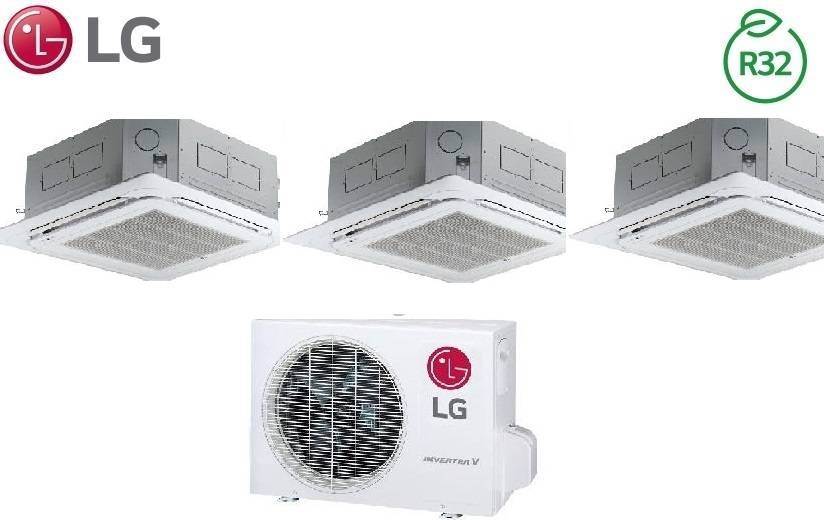 Climatiseur cassette split LG Inverter R-32 9000+9000+9000 avec MU3R21 U23 (essai)