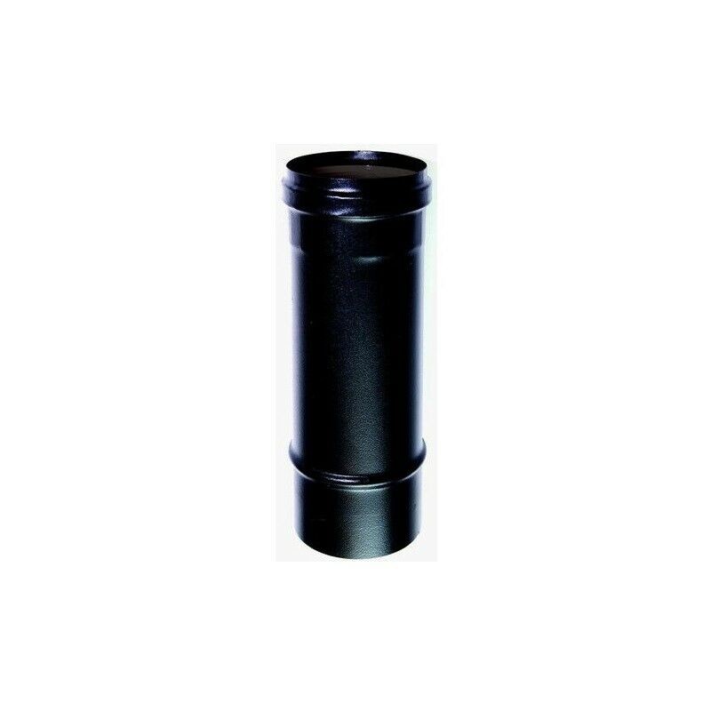TUYAU DE CHEMINÉE À PAROI SIMPLE EN ACIER AU CARBONE ÉMAILLÉ NOIR