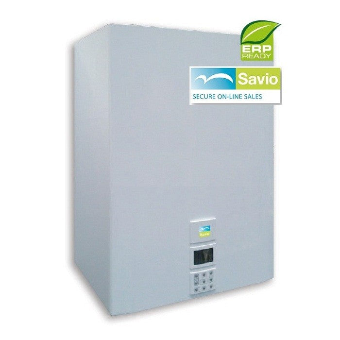 Chaudière à condensation Savio Evodens Max E 35S avec réservoir GPL de 45 litres et kit d&rsquo;évacuation des fumées inclus