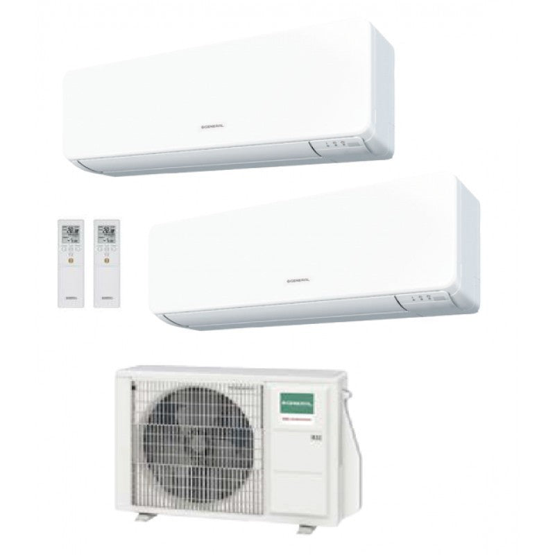 Climatiseur split double General Fujitsu série KMTB R-32 12000+12000 avec AOHG18KBTA2