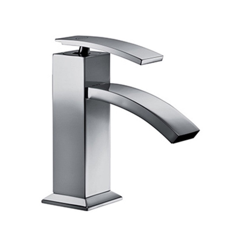 Mitigeur de bidet carré Hego Io avec raccord d&rsquo;évacuation de 1&Prime;1/4&Prime;.